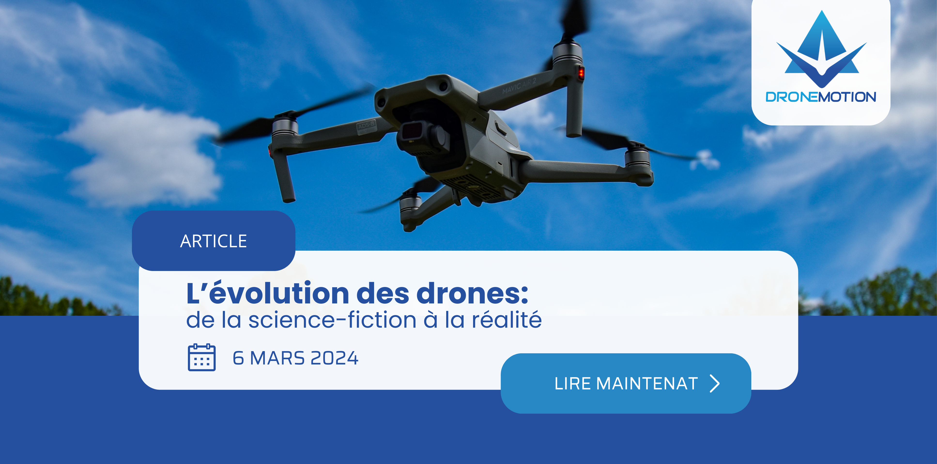 l'évolution des drones