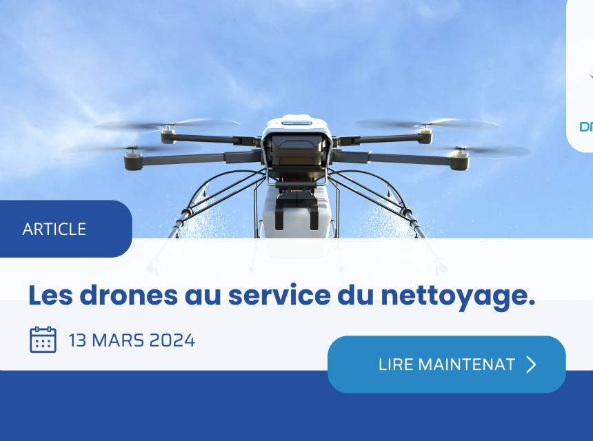 Les drones au service du nettoyage - DroneMotion